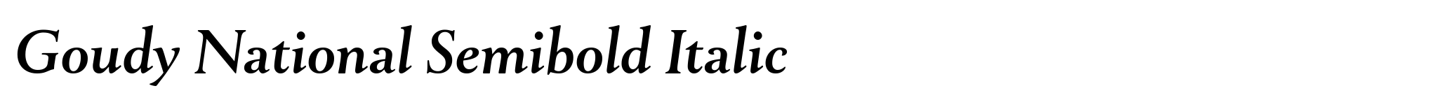 Goudy National Semibold Italic image